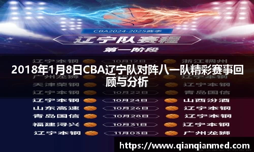 beats3652018年1月8日CBA辽宁队对阵八一队精彩赛事回顾与分析
